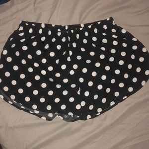 Black Polka Dots Shorts